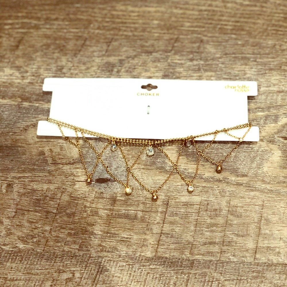 ✨Charlotte Russe Gold Hanging Choker